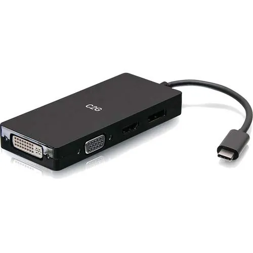 C2G C2G54454 — USB-C MULTIPORT ADAPTER HDMI,DVI,VGA,DP