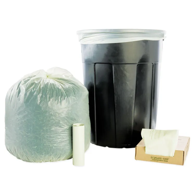 STOUT STO E3039E11 — Stout EcoSafe Trash Bags - 30 gal - 30 Width x 39 Length x 1.10 mil (28 Micron) Thickness - Green - Plastic - 48/Carton