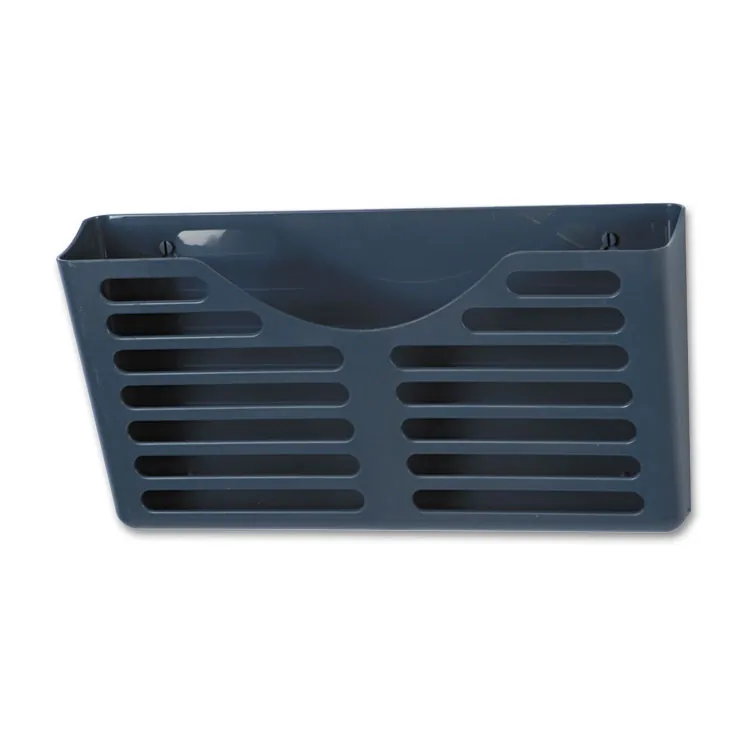 Officemate 29314 — Charcoal Wall-Mounted Filing System with 3 Pockets