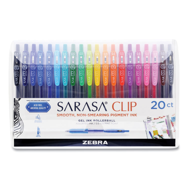 ZEBRA PEN CORP. 49309 - PEN,SRSACLIPSHINY,9PK,AST