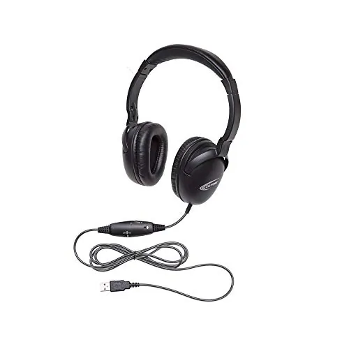 CALIFONE 1017IMUSB — CALIFONE 1017IM USB Headset with Braided Cord