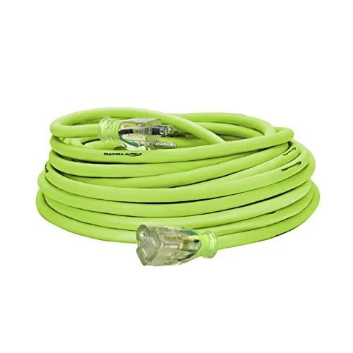 FLEXZILLA FZ512830 — Flexzilla Pro 50ft Lighted Outdoor Extension Cord, 12/3 AWG