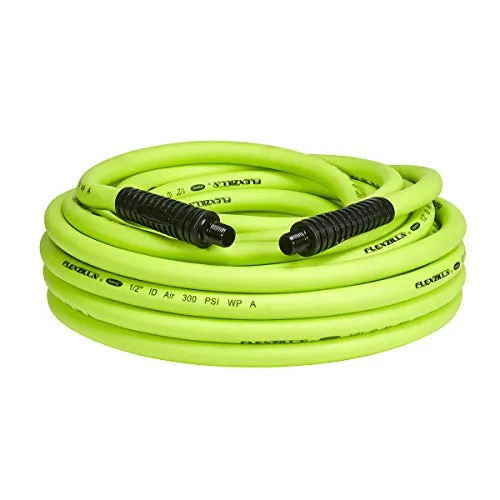 FLEXZILLA HFZ1250YW4 — Flexzilla 1/2" x 50' Air Hose with MNPT Fittings
