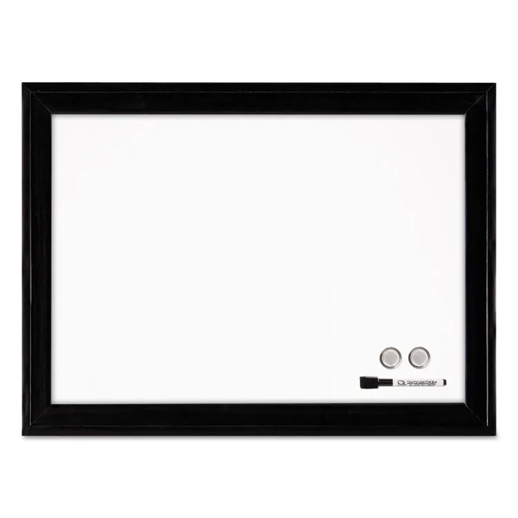 QUARTET 79282 — Magnetic Dry Erase Board with Black Wood Frame, 17x23