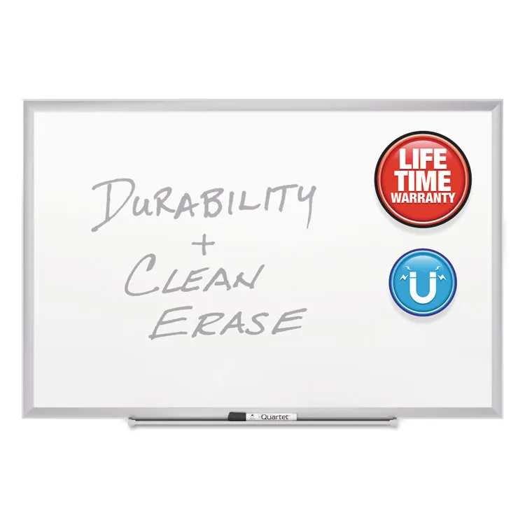 QUARTET 2545B — 60x36 Classic Porcelain Magnetic Whiteboard - Black Frame