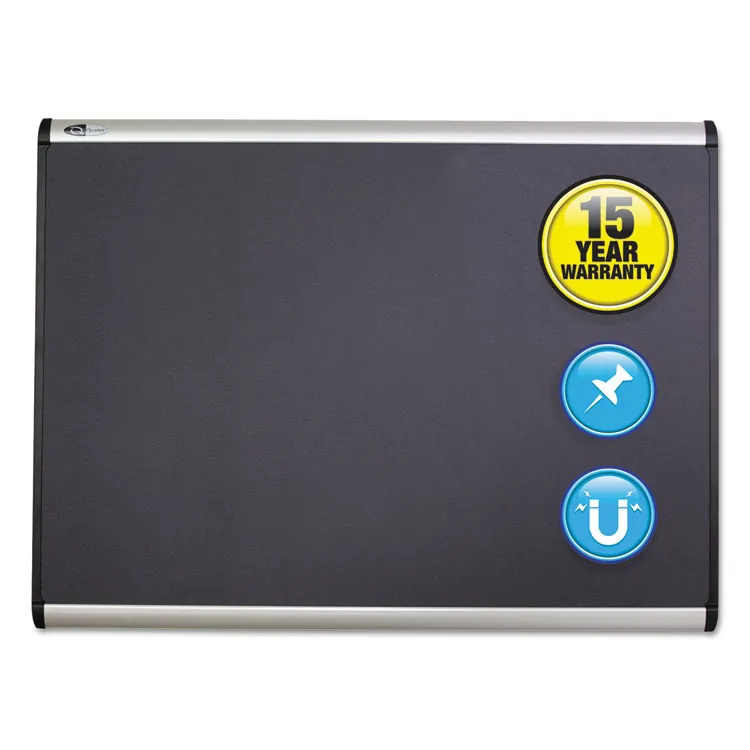 QUARTET MB544A — Prestige Plus Magnetic Fabric Bulletin Board, 48 x 36