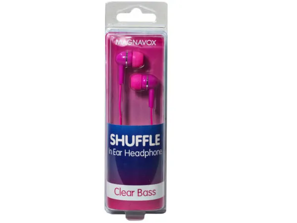 Bulk Buys EC475 — MAGNAVOX Pink In-Ear Earbuds with Clear Sound