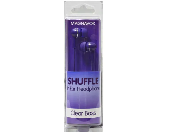 bulk buys EC474 - MAGNAVOX Shuffle Purple Comfort In-Ear Earbuds
