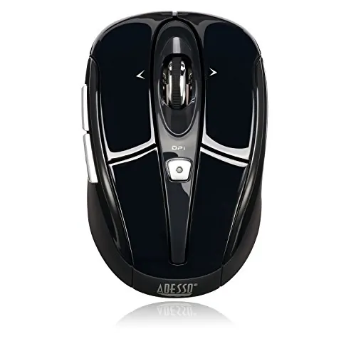 Adesso IMOUSES60B — ADESSO BLACK 2.4GHZ WIRELESS OPTICAL MINI MOUSE, WITH PROGRAMMABLE DRIVER, 4-WA