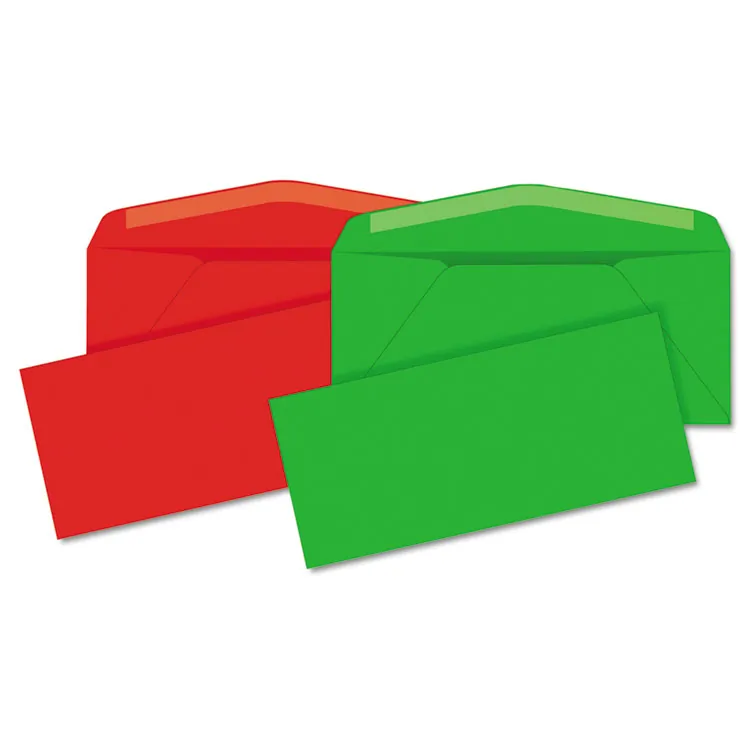QUALITY PARK PRODUCTS QUA11134 — Red #10 Gummed Closure Envelopes, 25 Pack
