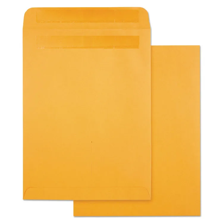 QUALITY PARK PRODUCTS QUA43563 — High Bulk Self-Sealing Envelopes 9x12, Brown Kraft