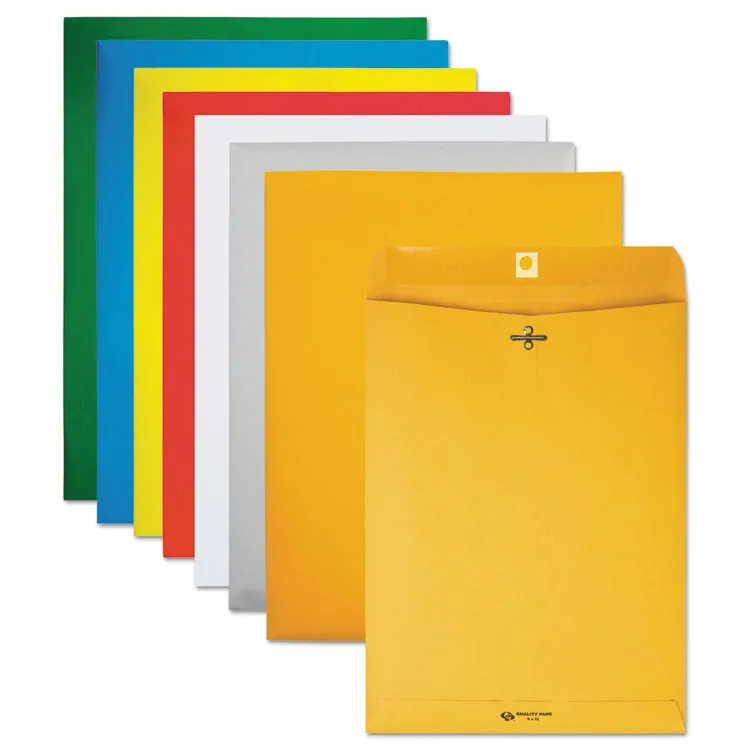 QUALITY PARK PRODUCTS QUA37910 — Brown Kraft Clasp Envelope 12x15.5 inches - 100 Box