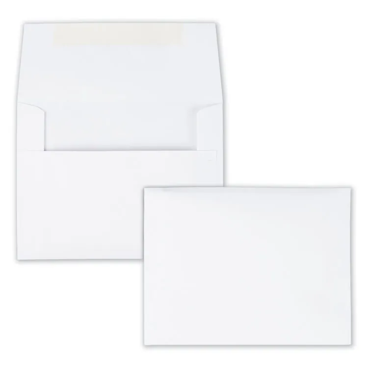 QUALITY PARK PRODUCTS QUA10740 — White A-2 Greeting Card Envelopes with Redi-Strip Closure