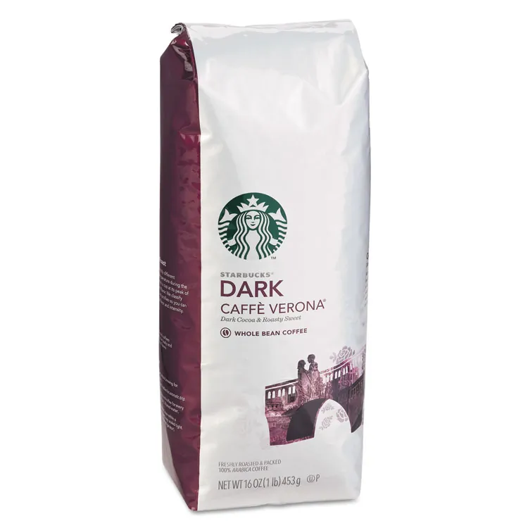 STARBUCKS COFFEE COMPANY 12411946 — Starbucks Pike Place Roast Whole Bean Coffee Whole Bean - Cocoa, Toasted Nut, Latin America, Subtle Aroma, Pike Place, Arabica - Medium - 16 oz - 1 Each