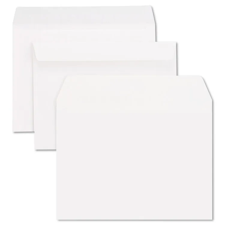 QUALITY PARK PRODUCTS QUA37113 — 6x9 Inch Gummed Booklet Envelopes - White, 100 Count