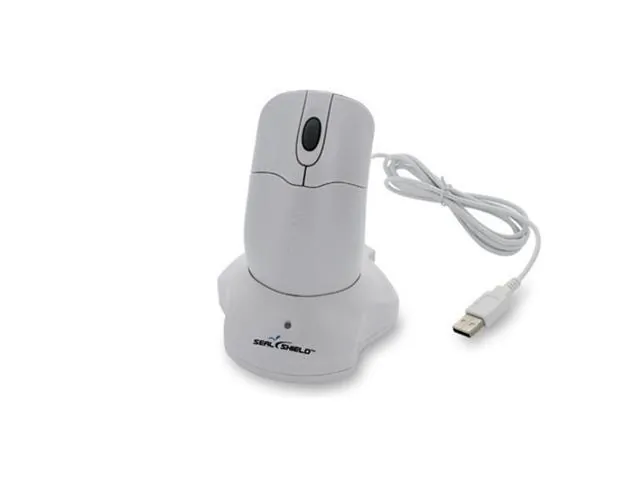 SEAL SHIELD STM042WE — STORM WASHABLE RECHARGEABLE WIRELESS MEDICAL GRADE OPTICAL MOUSE W/ SCROLL WHEEL