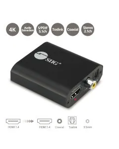 Siig CE-H26Q11-S1 — SIIG 4K HDMI AUDIO EXTRACTOR CONVERTER 4K60HZ (CE-H26Q11-S1)