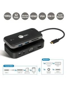 Siig CE-H26P11-S1 — SIIG WIRELESS USB-C VIDEO HUB EXTENDER (CE-H26P11-S1)