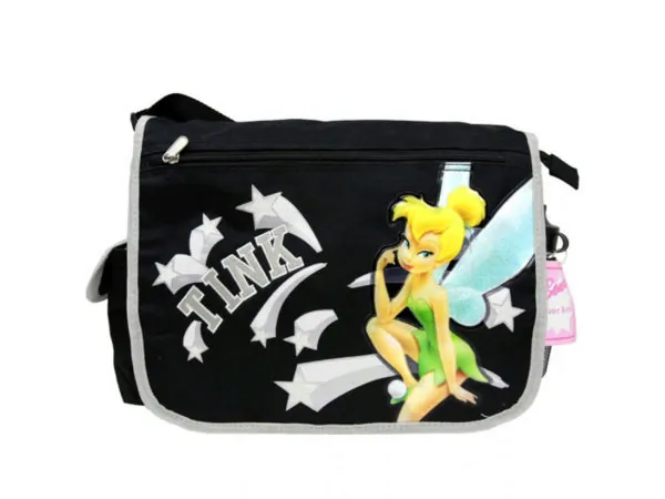 bulk buys BJ232 - Tinkerbell Star Messenger Bag with Adjustable Strap