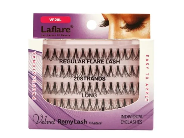Bulk Buys CA681 — Luxury Velvet 20 Strand Long Individual Eyelashes