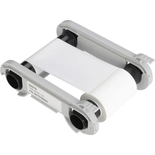 HID RCT015NAA — White Monochrome Ribbon for Evolis Printers - 1000 Prints