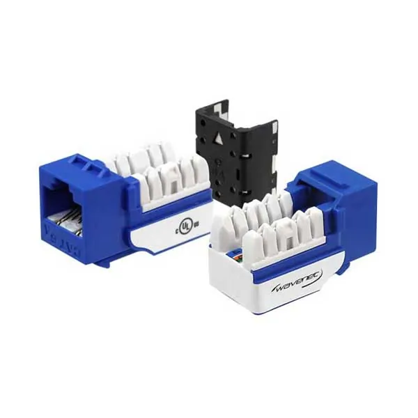 Wavenet WAV-6AKSJBL-S — High Density CAT6A 8P8C Ethernet Jack - Blue
