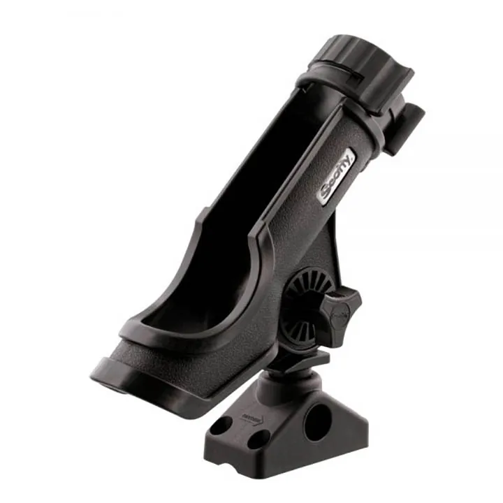 Scotty Fishing 230-BK — Scotty Power Lock Rod Holder with Combination Side/Deck Mount Black