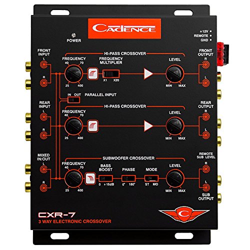 CADENCE CXR7 - Cadence 3 way electronic xover 7Volt line driver