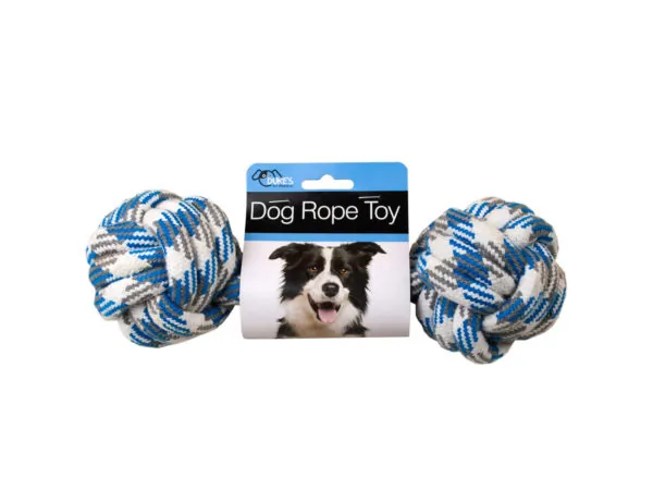 bulk buys DI589 - Durable Blue and White Dog Rope Toy for Medium to Large Dogs