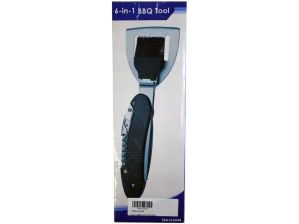 bulk buys DM116 - Ultimate 6 in 1 BBQ Grill Tool Set for Outdoor Cooking