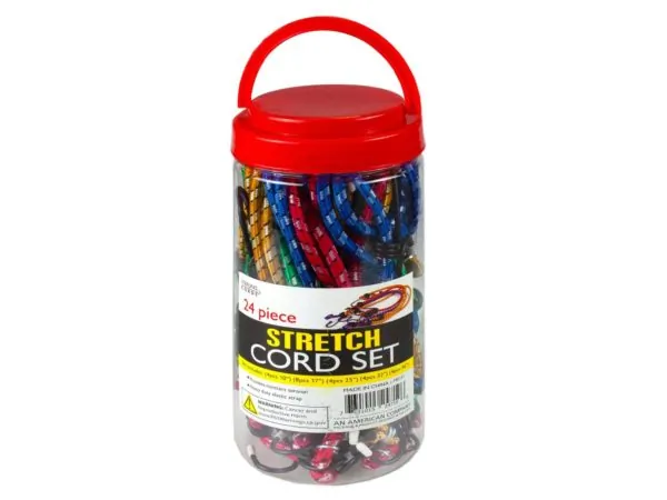 Bulk Buys MS111 — Durable Multi-Size Stretch Cord Assortment Set