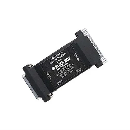 BLACK BOX CORPORATION SP340A-R3 — OPTO ISOLATOR - RS-232, DB25 MALE TO DB25 FEMALE, 115.2-KBPS, GSA, TAA, PROTOCOL