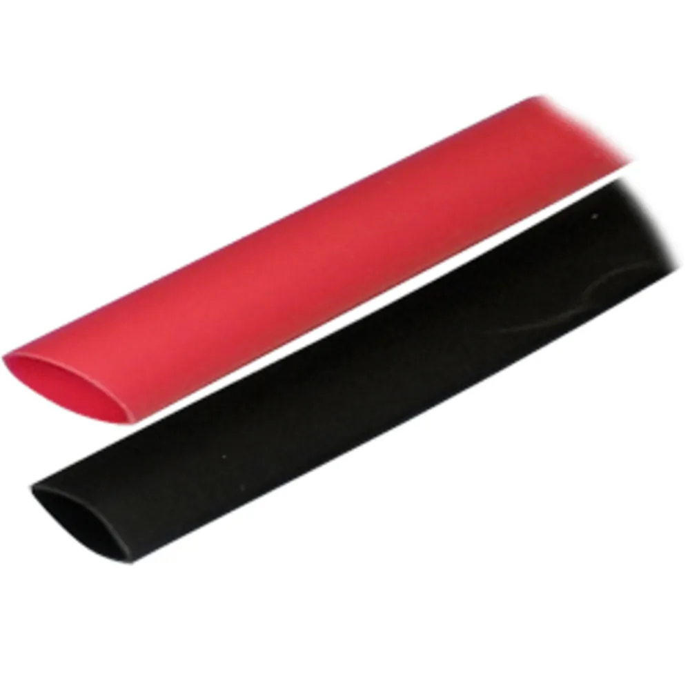 Ancor 306602 — Ancor Adhesive Lined Heat Shrink Tubing (ALT) - 3/4" x 3" - 2-Pack - Black/Red