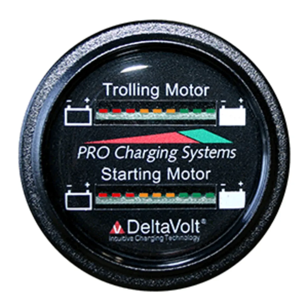 Dual Pro BFGWOM1536V/12V — Dual Pro Battery Fuel Gauge - Marine Dual Read Battery Monitor - 12V/36V System - 15' Battery Cable