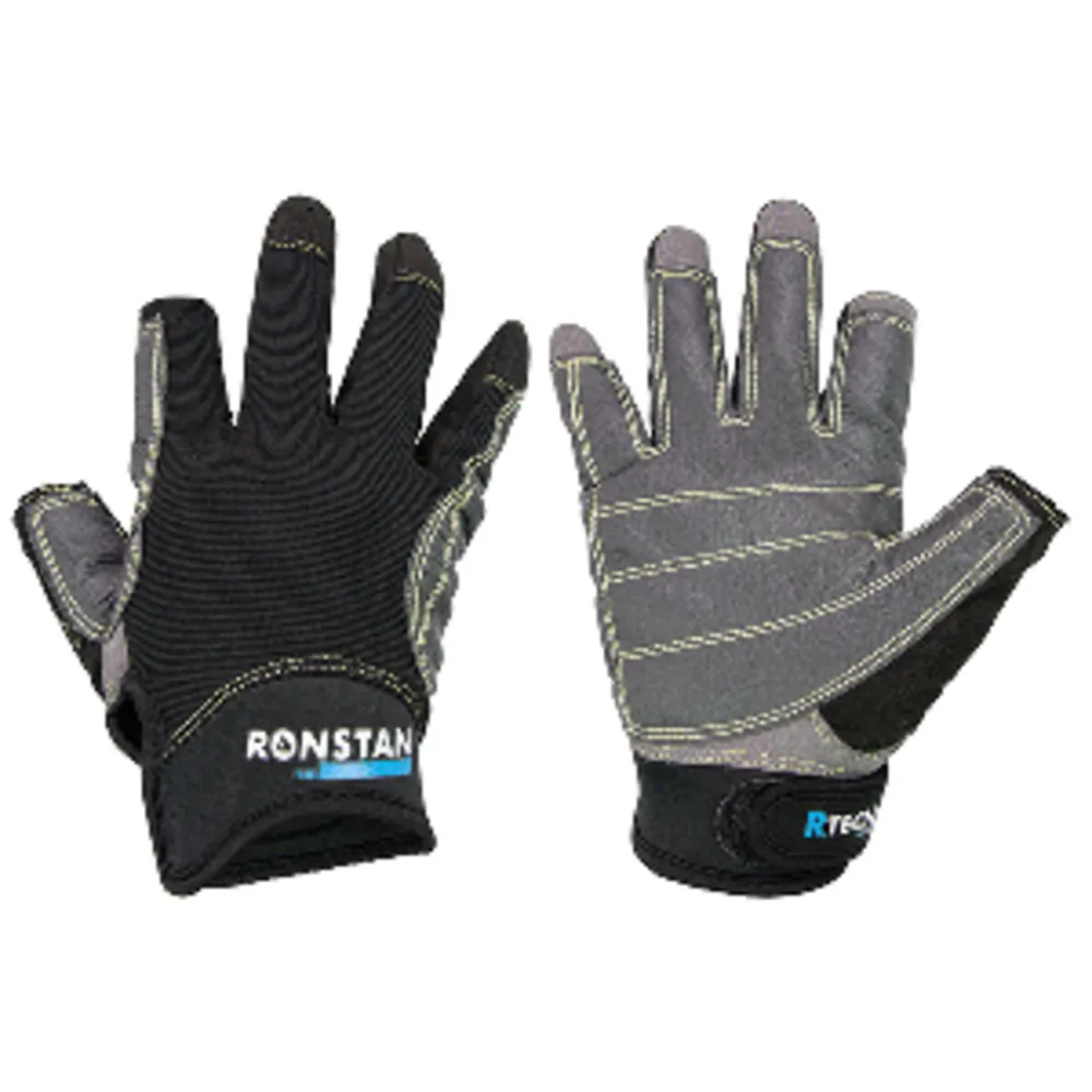 Ronstan CL740S — Ronstan Sticky Race Gloves - 3-Finger - Black - S