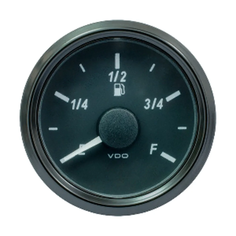 VDO A2C3833130030 — VDO SingleViu 52mm (2-1/16") Fuel Level Gauge - E/F Scale 240-33 Ohm