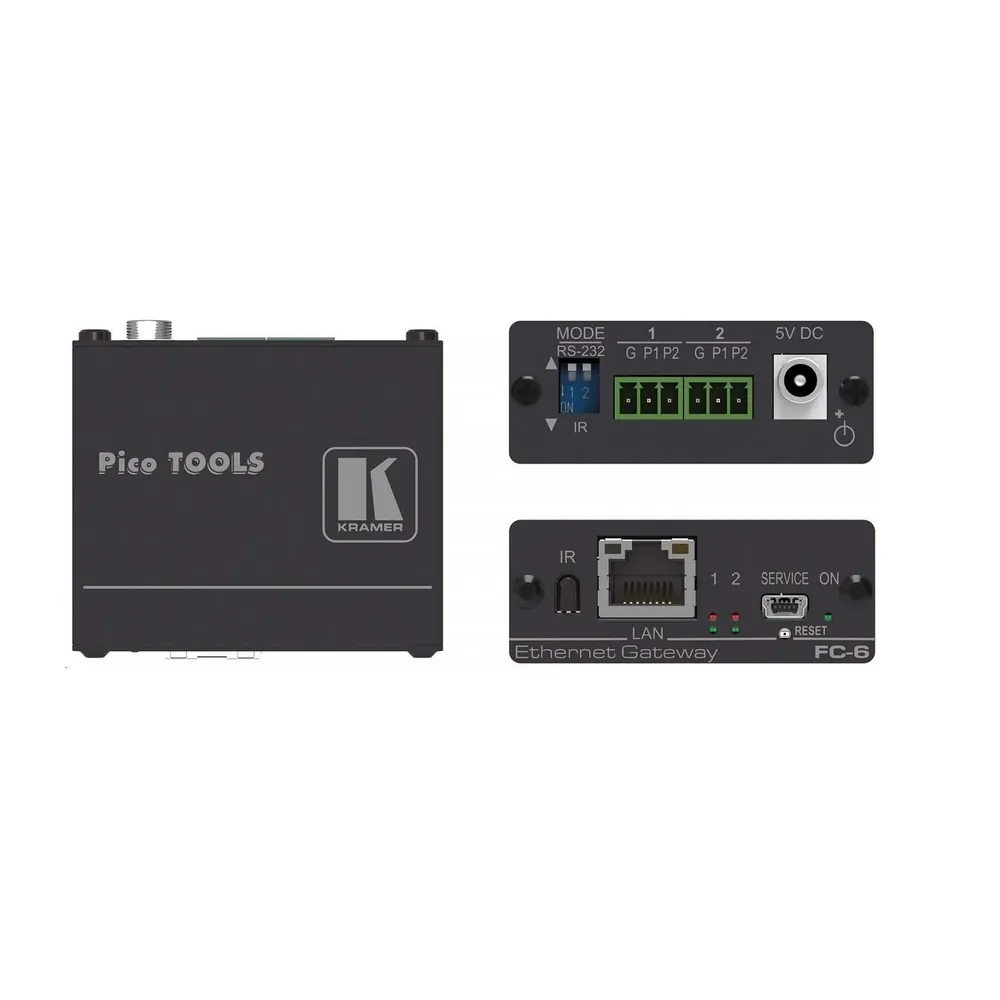 Kramer 30-80414090 — FC-6 IS AN RS-232/IR MULTI-FUNCTION CONTROL GATEWAY, CAPABLE OF PLUG AND PLAY DE