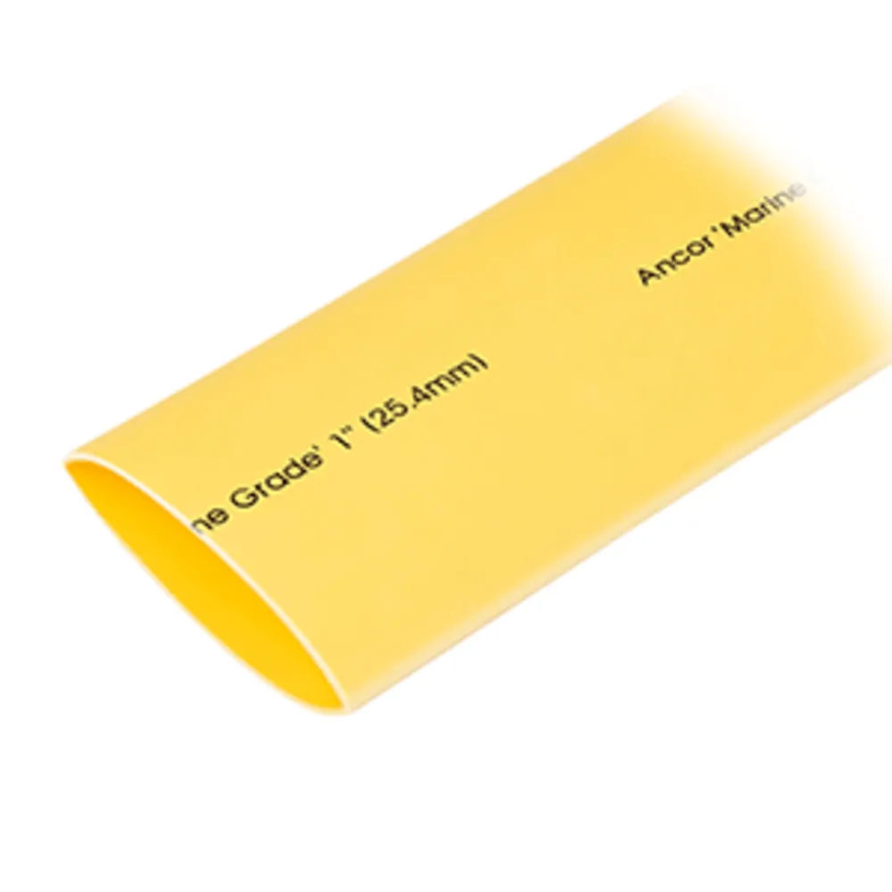 Ancor 307948 — Ancor Heat Shrink Tubing 1" x 48" - Yellow - 1 Pieces