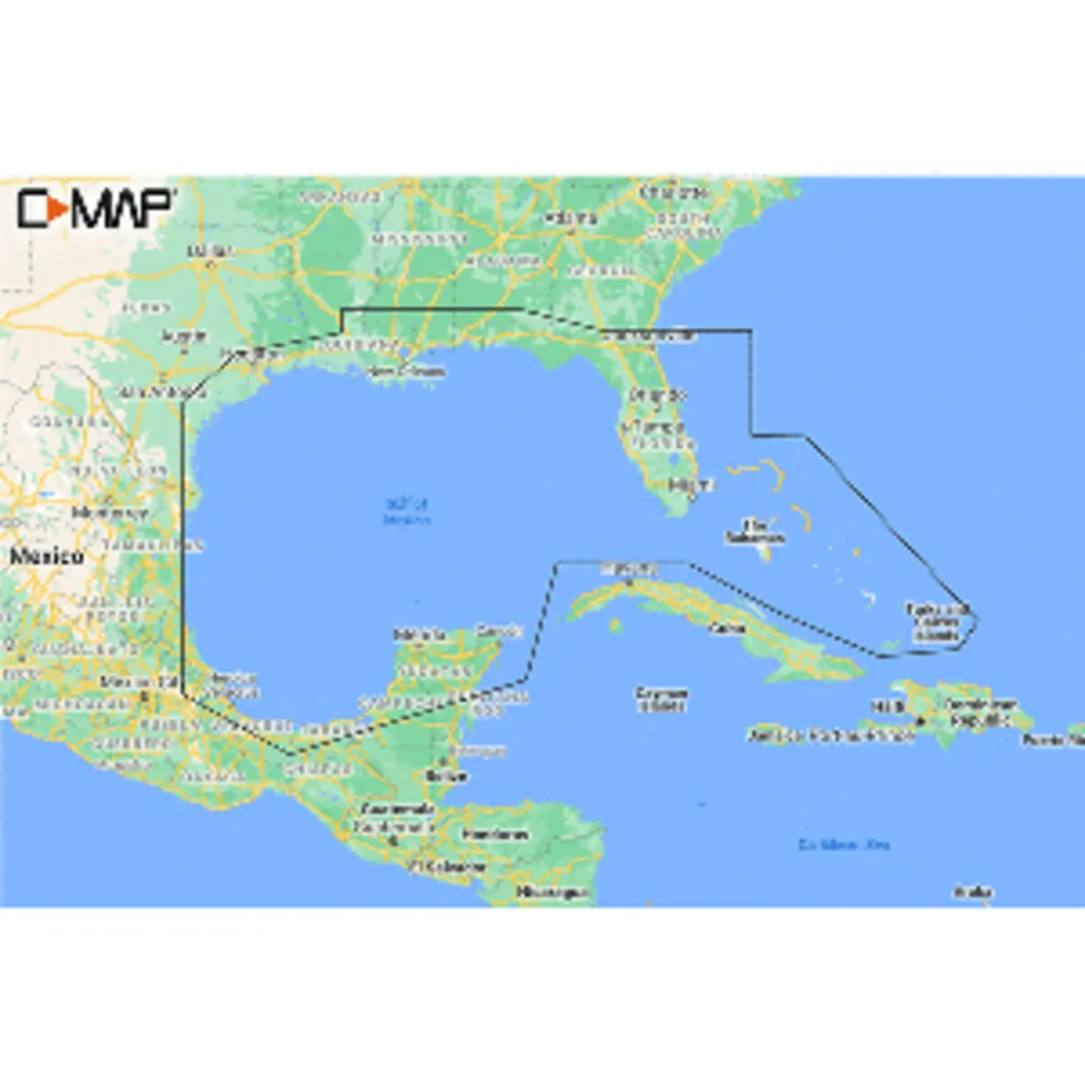 Lowrance M-NA-Y204-MS — Gulf of Mexico to Bahamas REVEAL™ Coastal Chart