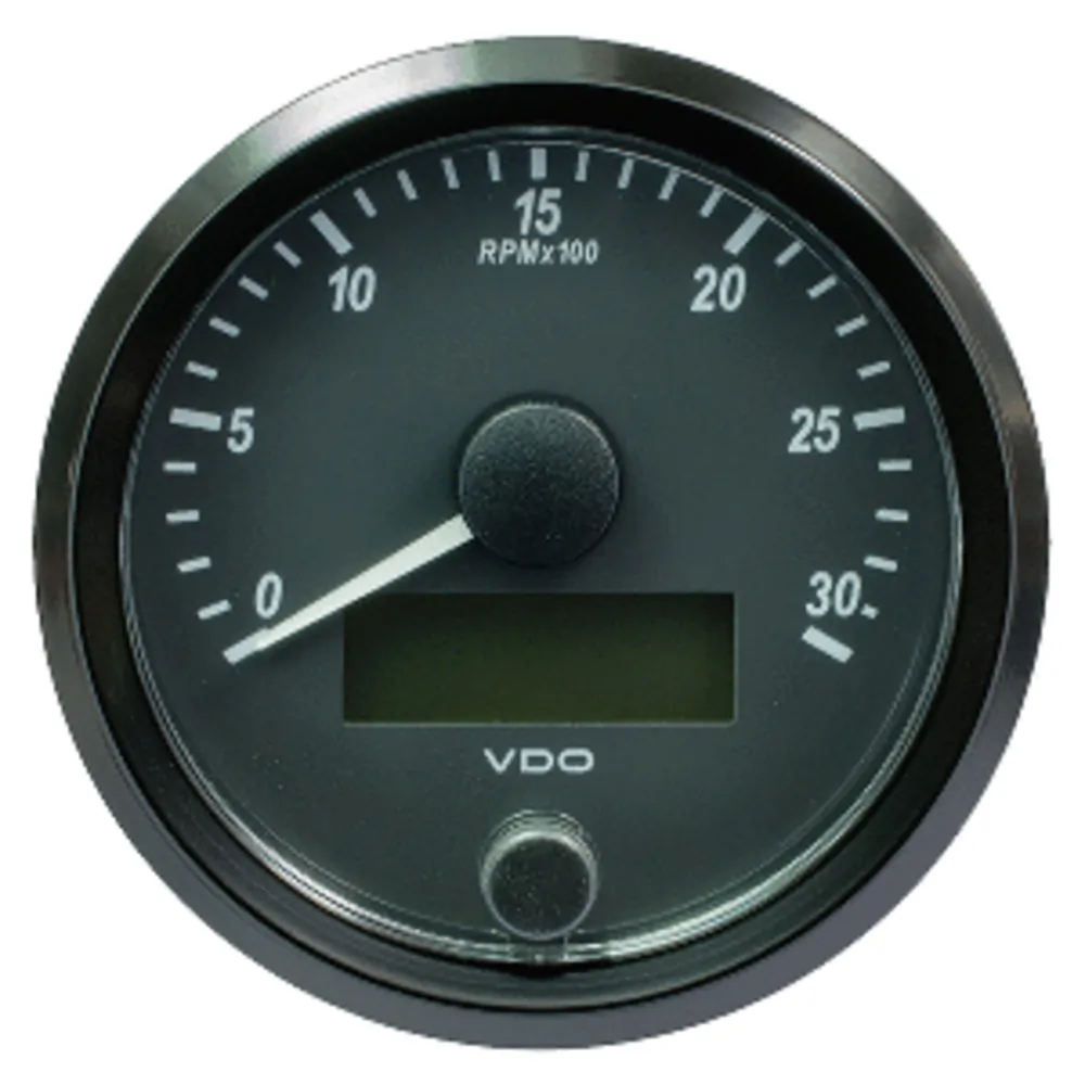 VDO A2C3832980030 - VDO SingleViu 80mm (3-18) Tachometer - 3000 RPM
