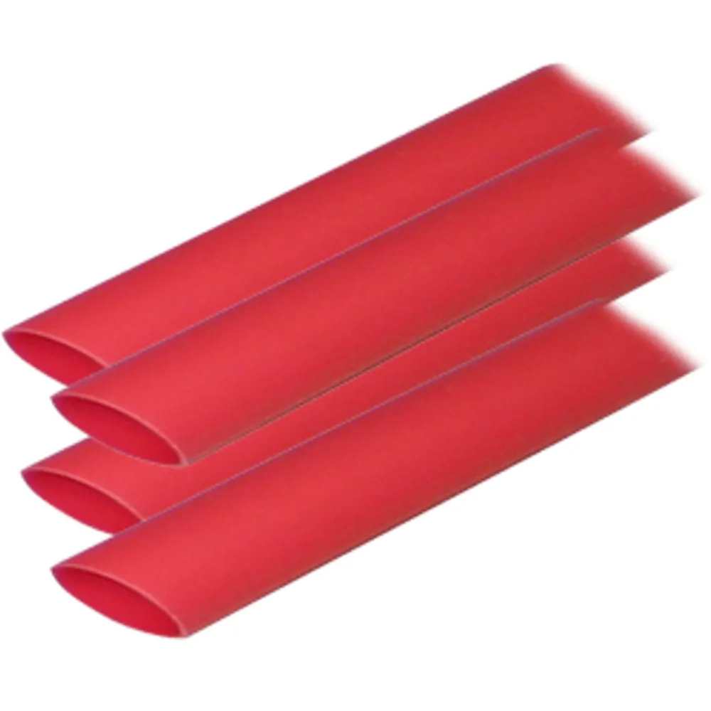 Ancor 306624 — Ancor Adhesive Lined Heat Shrink Tubing (ALT) - 3/4" x 12" - 4-Pack - Red