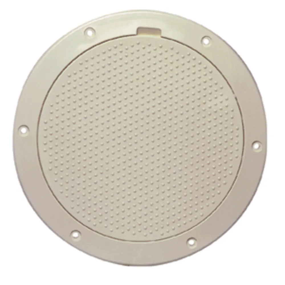 Beckson Marine DP63-N — Beckson 6" Non-Skid Pry-Out Deck Plate - Beige