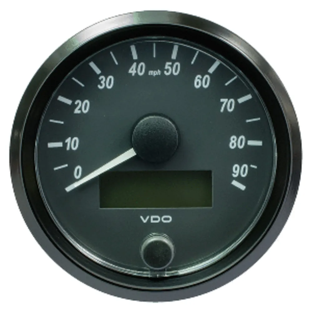 VDO A2C3832900030 — VDO SingleViu 80mm (3-1/8") Speedometer - 90MPH