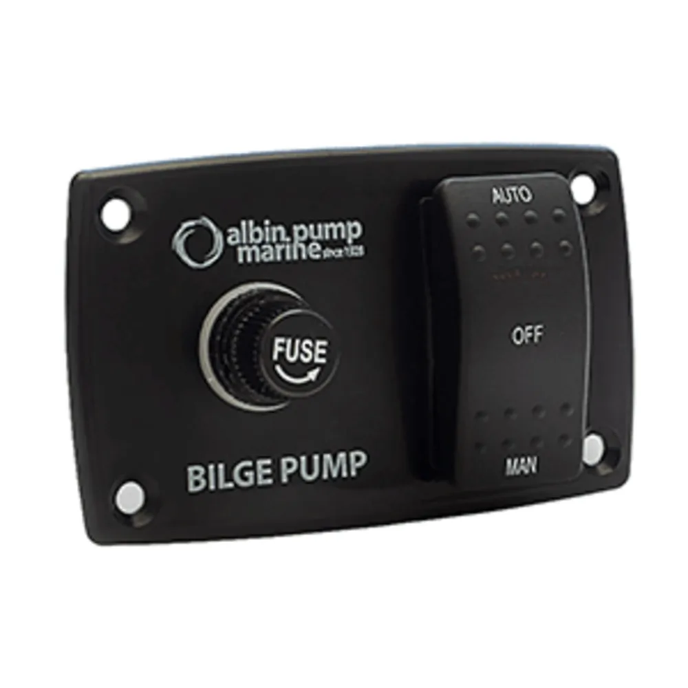 Albin Pump Marine 01-66-027 — Albin Pump 3-Way Bilge Panel - 12/24V