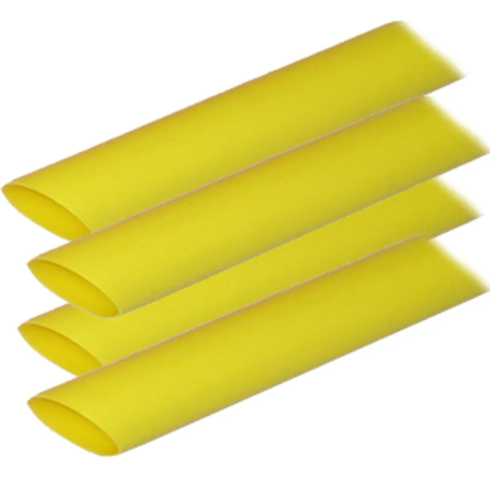 Ancor 306924 — Ancor Adhesive Lined Heat Shrink Tubing (ALT) - 3/4" x 12" - 4-Pack - Yellow