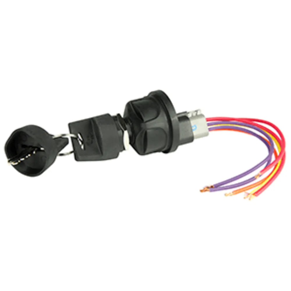 BEP Marine 1001603 — BEP 4-Position Sealed Nylon Ignition Switch - Accessory/OFF/Ignition & Accessory/Start