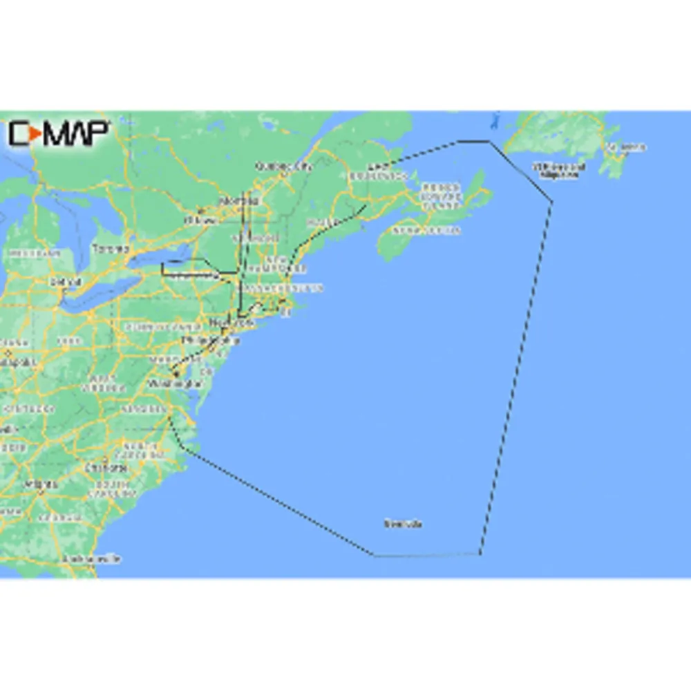 Lowrance M-NA-Y202-MS — C-MAP REVEAL Coastal Chart: Nova Scotia to Chesapeake Bay