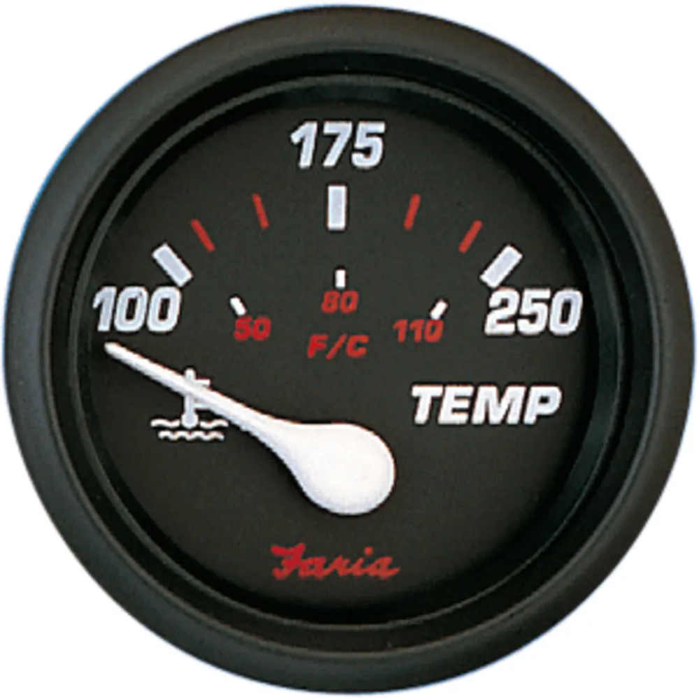 Faria Beede Instruments VCT 14604 — Professional Red 2 Water Temp (100 to 250° F)Perimeter-light