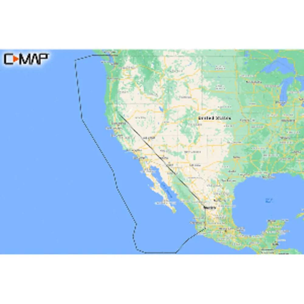 Lowrance M-NA-Y206-MS — C-MAP REVEAL™ West Coast & Baja California Chart