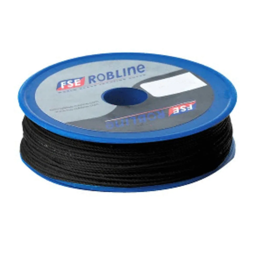 Robline TYN-08BLKSP — Robline Waxed Tackle Yarn - 0.8mm x 40M - Black